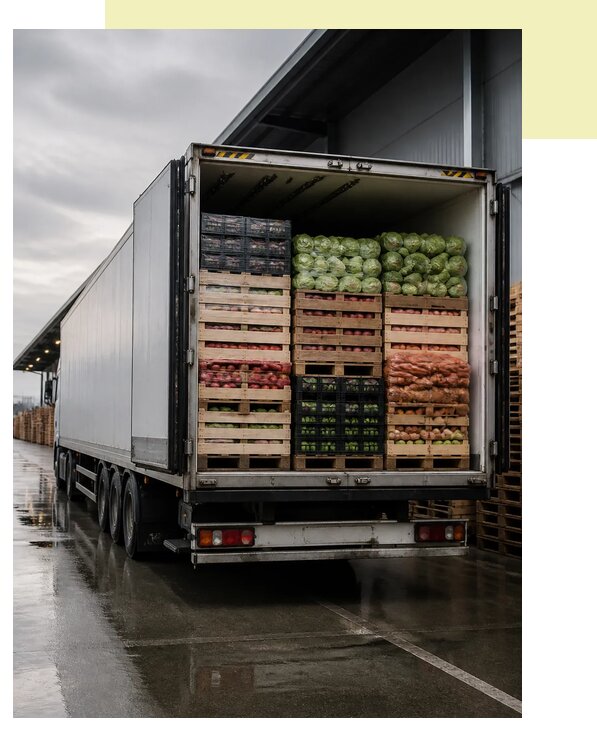 Перевозка плодоовощной продукции в Шелехов по цене от 5358 р. | Агросервис-Шлх